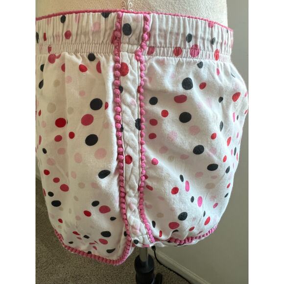 Victoria's Secret Long Sleeve White Pink Black Dots Cotton Pajama Shorts Set S - Picture 9 of 14